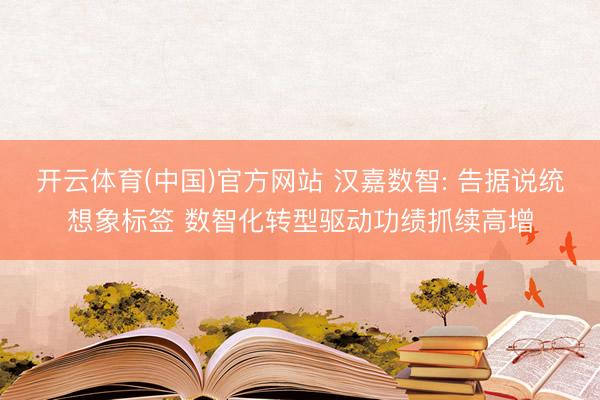 开云体育(中国)官方网站 汉嘉数智: 告据说统想象标签 数智化转型驱动功绩抓续高增